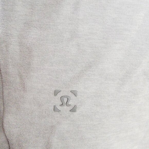 Lululemon Men's Heathered Sea Salt Long-Sleeve Surge Warm Full Zip Hoodie Sz XL - Picture 6 of 8